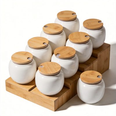 Ceramic Spice Jar Set of 6