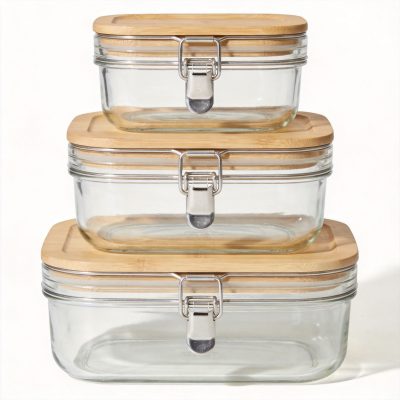 Glass Airtight Storage Container Set of 3